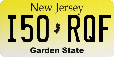 NJ license plate I50RQF