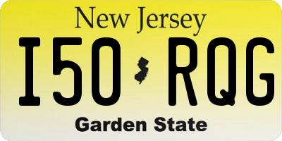 NJ license plate I50RQG