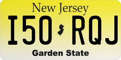 NJ license plate I50RQJ