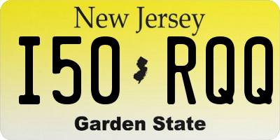 NJ license plate I50RQQ