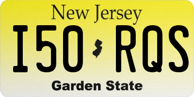 NJ license plate I50RQS