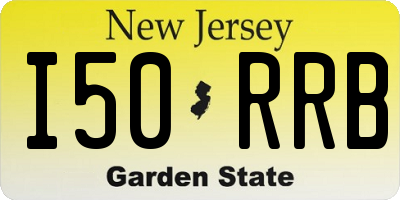 NJ license plate I50RRB