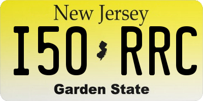 NJ license plate I50RRC