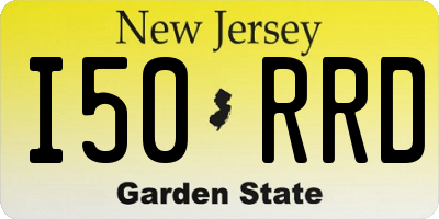 NJ license plate I50RRD