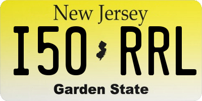 NJ license plate I50RRL