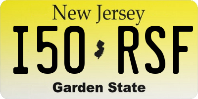 NJ license plate I50RSF