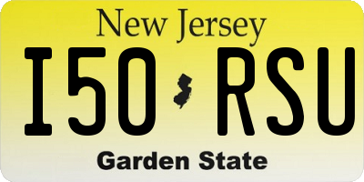 NJ license plate I50RSU