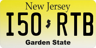 NJ license plate I50RTB