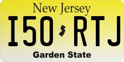 NJ license plate I50RTJ