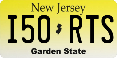 NJ license plate I50RTS