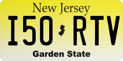 NJ license plate I50RTV