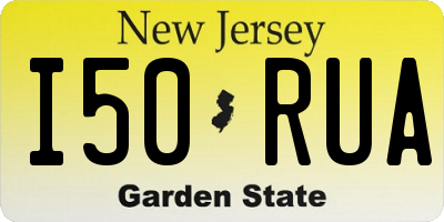 NJ license plate I50RUA