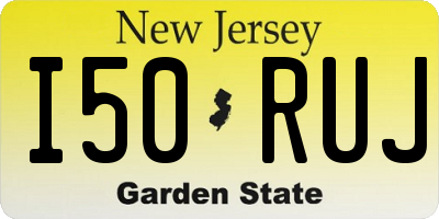 NJ license plate I50RUJ