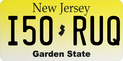 NJ license plate I50RUQ