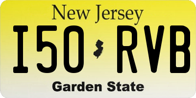NJ license plate I50RVB