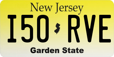 NJ license plate I50RVE