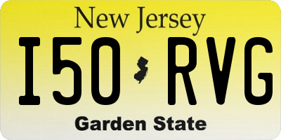 NJ license plate I50RVG