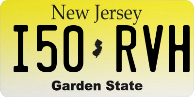 NJ license plate I50RVH