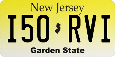 NJ license plate I50RVI