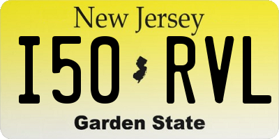 NJ license plate I50RVL
