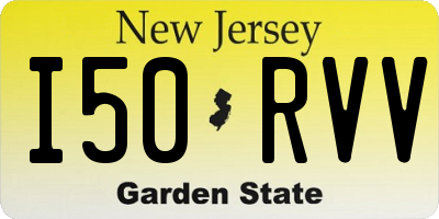 NJ license plate I50RVV