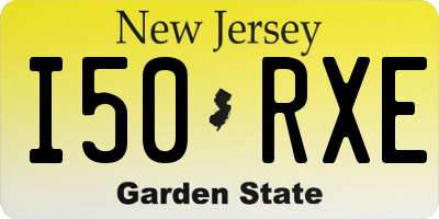 NJ license plate I50RXE