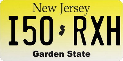 NJ license plate I50RXH