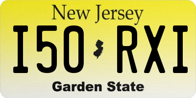 NJ license plate I50RXI