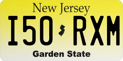 NJ license plate I50RXM