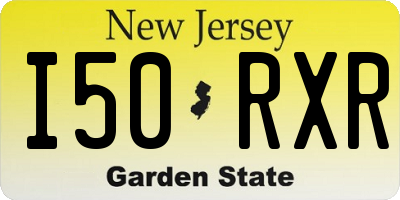NJ license plate I50RXR
