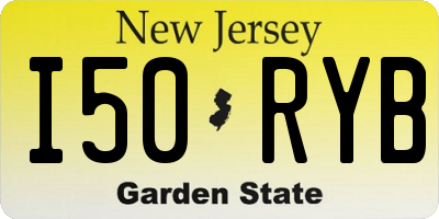NJ license plate I50RYB