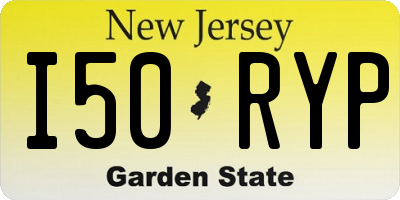 NJ license plate I50RYP