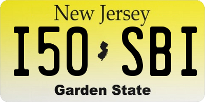 NJ license plate I50SBI