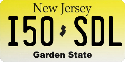 NJ license plate I50SDL