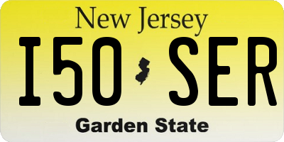 NJ license plate I50SER