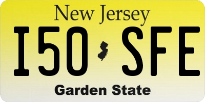 NJ license plate I50SFE