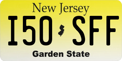 NJ license plate I50SFF