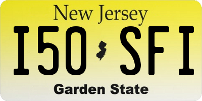 NJ license plate I50SFI