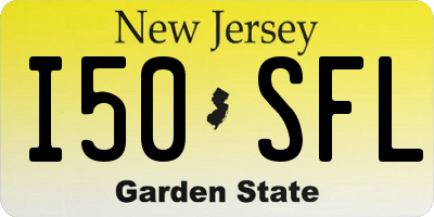 NJ license plate I50SFL