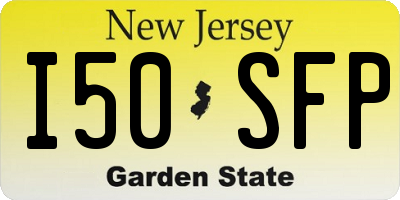 NJ license plate I50SFP