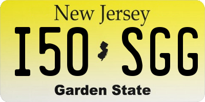 NJ license plate I50SGG
