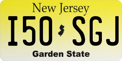 NJ license plate I50SGJ