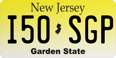NJ license plate I50SGP