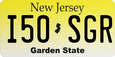 NJ license plate I50SGR
