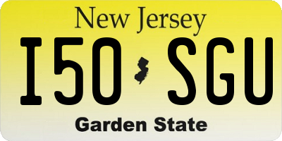 NJ license plate I50SGU