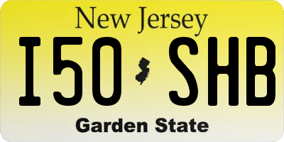 NJ license plate I50SHB