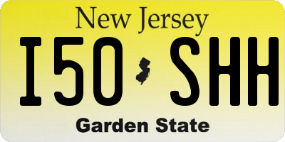 NJ license plate I50SHH
