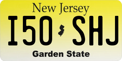 NJ license plate I50SHJ
