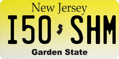 NJ license plate I50SHM