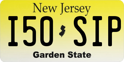 NJ license plate I50SIP